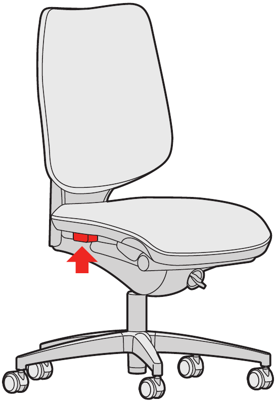 Giroflex - 545 - Sitztiefe - Schritt 2 Sitztiefe - Schritt 2