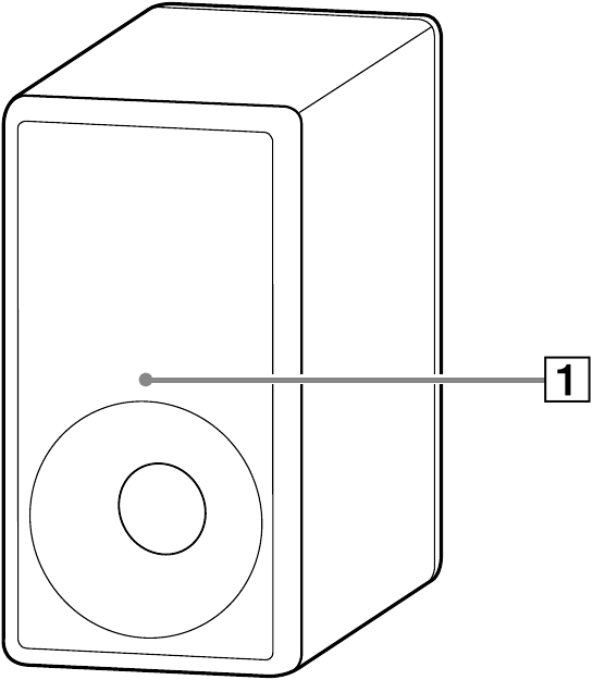 SONY - SA-SW3 - Vorderansicht Vorderansicht