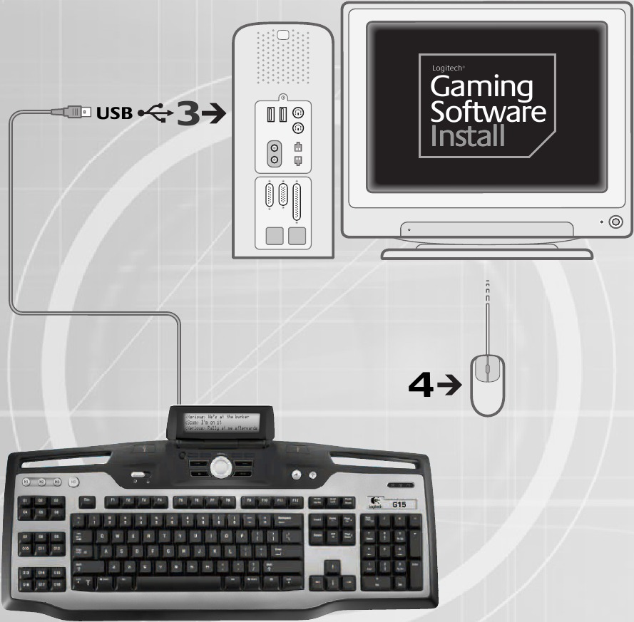 Logitech - G15 - Installation - Schritt 2 Installation - Schritt 2