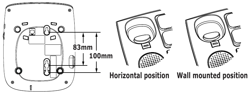 Alcatel - TMAX 10 - WANDMONTAGE WANDMONTAGE