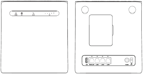 ZTE - MF286C - Das Gerät kennenlernen - Externe Ansicht Das Gerät kennenlernen - Externe Ansicht