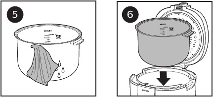 Philips - HD3132 - Vorbereitungen vor dem Gebrauch - Schritt 1 Vorbereitungen vor dem Gebrauch - Schritt 1