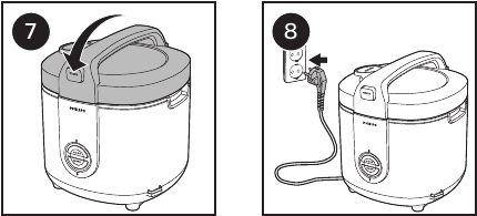 Philips - HD3132 - Vorbereitungen vor dem Gebrauch - Schritt 2 Vorbereitungen vor dem Gebrauch - Schritt 2