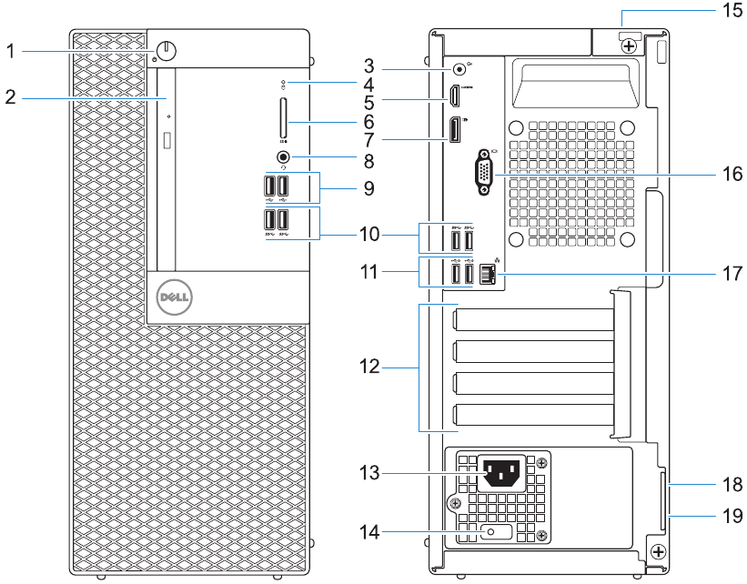 Dell - OptiPlex 3050 Tower - Merkmale Merkmale