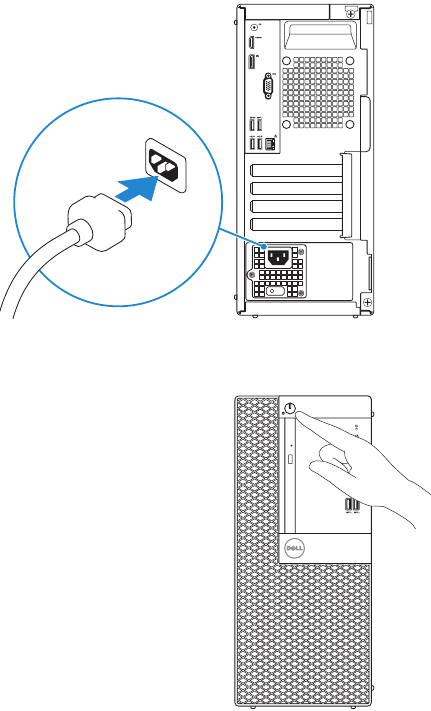 Dell - OptiPlex 3050 Tower - Einschalten Einschalten