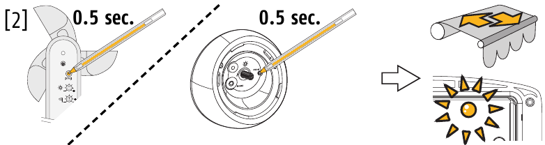 SOMFY - Universal receiver RTS - Sensor installieren oder entfernen - Schritt 2 Sensor installieren oder entfernen - Schritt 2