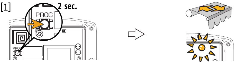 SOMFY - Universal receiver RTS - Sensor installieren oder entfernen - Schritt 1 Sensor installieren oder entfernen - Schritt 1