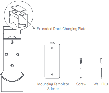 Xiaomi - Mi Vacuum Cleaner G10 - 2-in-1 Lade- und Aufbewahrungshalterung - Artikelliste 2-in-1 Lade- und Aufbewahrungshalterung - Artikelliste