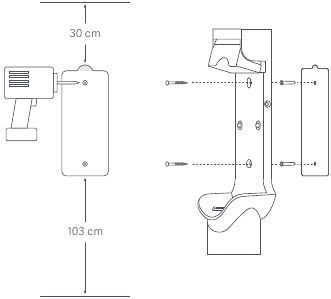 Xiaomi - Mi Vacuum Cleaner G10 - Anbringen der 2-in-1 Lade- & Aufbewahrungshalterung Anbringen der 2-in-1 Lade- & Aufbewahrungshalterung