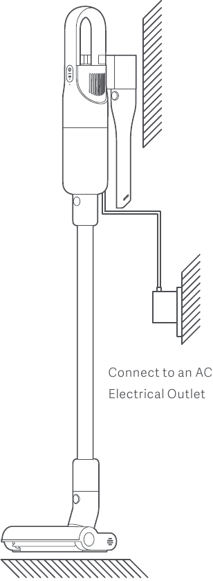 Xiaomi - Mi Vacuum Cleaner Light - Lademethode - Netzteil anschließen Lademethode - Netzteil anschließen