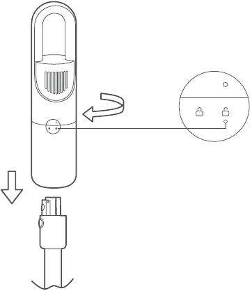 Xiaomi - Mi Vacuum Cleaner Light - Staubbehälter entfernen & installieren – Schritt 1 Staubbehälter entfernen & installieren – Schritt 1