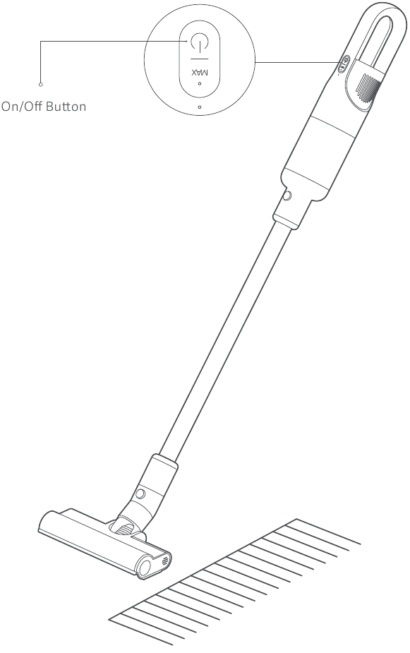 Xiaomi - Mi Vacuum Cleaner Light - Ein-/Ausschalten Ein-/Ausschalten