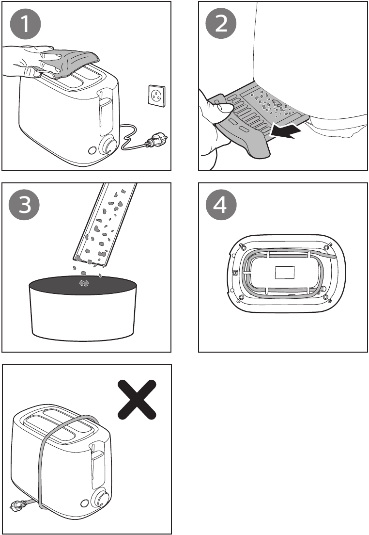 Philips - HD2581 - Reinigungsanweisungen Reinigungsanweisungen