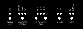 Loewe - klang 5 Subwoofer - Einstellungen über Bedientasten Einstellungen über Bedientasten