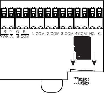 Bosch - B942W - Einsetzen einer MicroSD-Karte Einsetzen einer MicroSD-Karte