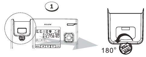 Alcatel - T78 - WANDINSTALLATION - Schritt 1 WANDINSTALLATION - Schritt 1