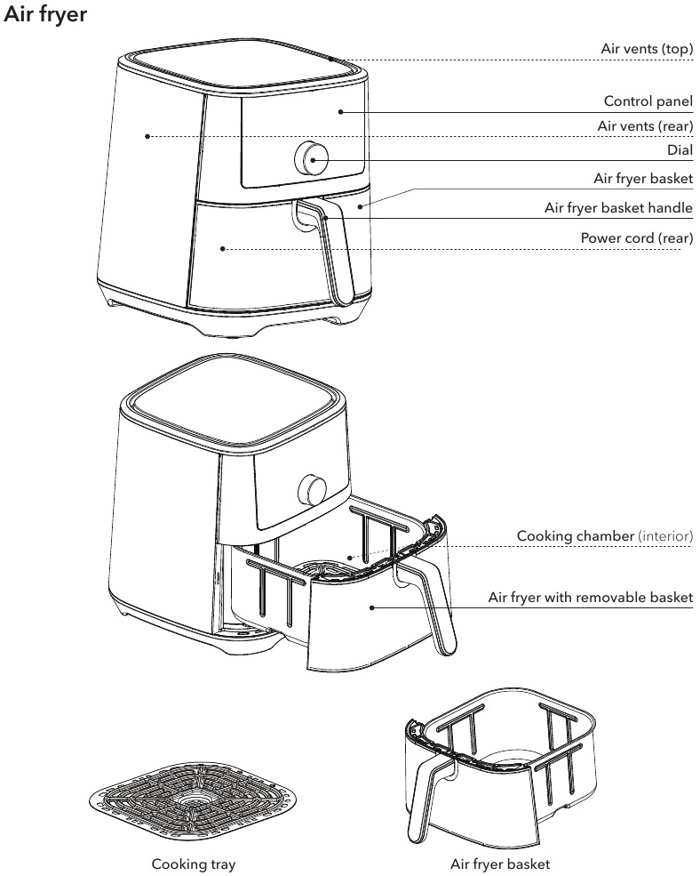 Instant - VORTEX 4QT - Produktteile und Zubehör Produktteile und Zubehör