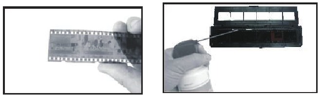 DIGITNOW - M125 - Negative einlegen - Schritt 1 Negative einlegen - Schritt 1