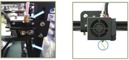 Creality - Ender-5 Pro - Filament einlegen - Zuführung Filament einlegen - Zuführung