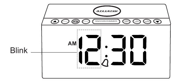 ANJANK - AC-190 - Uhrzeit einstellen - Schritt 1 Uhrzeit einstellen - Schritt 1