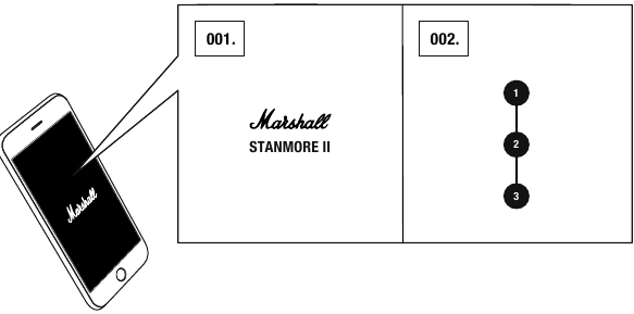 Marshall - Stanmore II Bluetooth - LAUTSPRECHER KOPPELN - Schritt 2 LAUTSPRECHER KOPPELN - Schritt 2