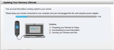 Logitech - Harmony Ultimate - Ihre Harmony Ultimate synchronisieren Ihre Harmony Ultimate synchronisieren