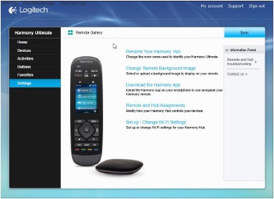 Logitech - Harmony Ultimate - Eigenes Hintergrundbild hochladen - Schritt 1 Eigenes Hintergrundbild hochladen - Schritt 1