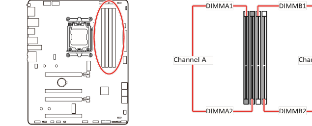 MSI - PRO B650-P WIFI - DIMM-Steckplätze DIMM-Steckplätze