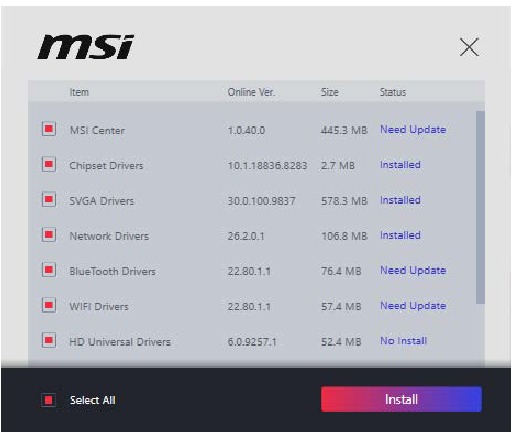MSI - PRO B650-P WIFI - Treiber installieren - Schritt 2 Treiber installieren - Schritt 2