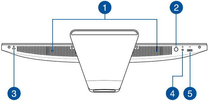 Asus - V241F - Unteransicht Unteransicht