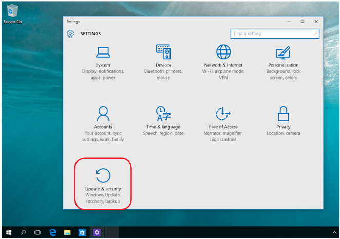 Asus - V241F - Eine Wiederherstellungsoption durchführen - Schritt 1 Eine Wiederherstellungsoption durchführen - Schritt 1
