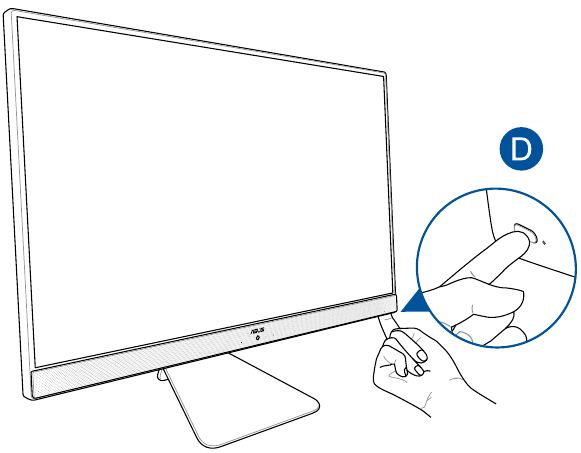 Asus - V241F - System einschalten - Schritt 2 System einschalten - Schritt 2