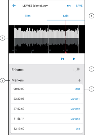 Shure - MV51 - Bearbeiten im Split Mode Bearbeiten im Split Mode
