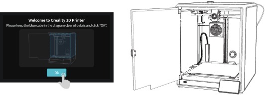 Creality - K1 Max - Produktinstallation - Schritt 4 Produktinstallation - Schritt 4