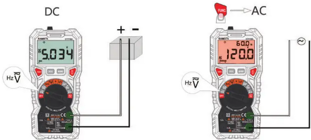 KAIWEETS - HT118A - DC/AC-Strommessung DC/AC-Strommessung