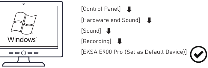EKSA - E900 Pro - USB-Soundeinstellungen - Windows - Mikrofon-Einstellungen USB-Soundeinstellungen - Windows - Mikrofon-Einstellungen