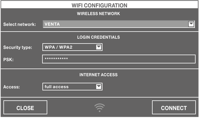 Venta - LW62T WiFi - WLAN-EINRICHTUNG WLAN-EINRICHTUNG