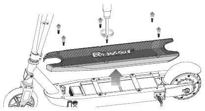 Razor - Sonic Glow - Batterie-/Hinterrad-/Nabenmotor austauschen Batterie-/Hinterrad-/Nabenmotor austauschen