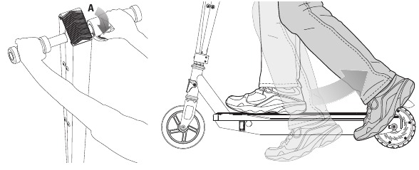 Razor - Sonic Glow - Roller starten Roller starten