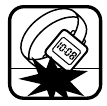 Symbol für Stoß- und Vibrationsschutz