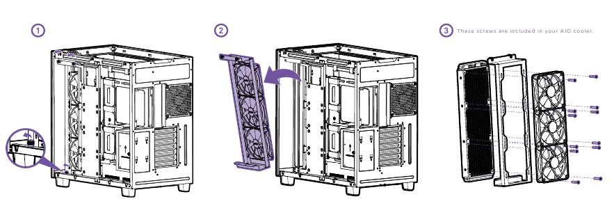 NZXT - H9 FLOW - LÜFTER- & RADIATORINSTALLATION - Schritt 6 LÜFTER- & RADIATORINSTALLATION - Schritt 6