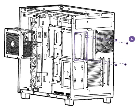 NZXT - H9 FLOW - NETZTEILINSTALLATION NETZTEILINSTALLATION