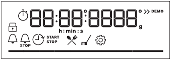 Electrolux - EOF6H46X2 - BEDIENFELD - Displaybeschreibung BEDIENFELD - Displaybeschreibung