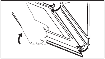 Electrolux - EOF6H46X2 - So entfernen und installieren Sie die Tür – Schritt 3 So entfernen und installieren Sie die Tür – Schritt 3
