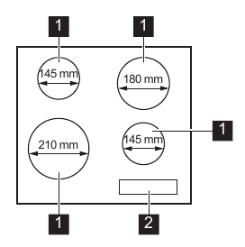 Electrolux - LIB60420C - Kochfeldeinteilung Kochfeldeinteilung