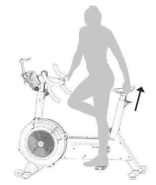 Concept2 - BikeErg - EINSTELLUNG DES SATTELS EINSTELLUNG DES SATTELS