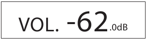 Lautstärkeanzeigebeispiel (dB)