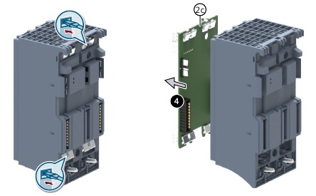 Siemens - SIMATIC S7-1500 CPUs - Demontage der Leiterplatten - Schritt 2 Demontage der Leiterplatten - Schritt 2