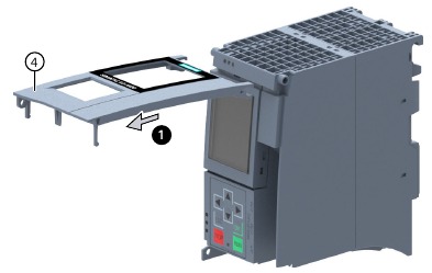 Siemens - SIMATIC S7-1500 CPUs - Demontage des Gehäuses - Schritt 1 Demontage des Gehäuses - Schritt 1
