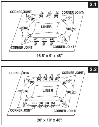 Intex - PRISM FRAME 26795EH - Aufbau - Schritt 2 Aufbau - Schritt 2
